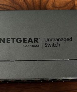 NETGEAR 10-Port Gigabit/10G Ethernet Unmanaged Switch (GS110MX) - with 8 x 1G, 2 x 10G/Multi-gig, Desktop, Wall or Rackmount, and Limited Lifetime Protection 10 port | Multi-Gig | 2xUplinks 24 81aSM0anWfL