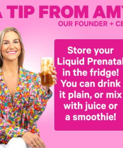 Pink Stork Liquid Prenatal + Postnatal Vitamins for Women with Organic Whole Food Blend, Folate, and Vitamin B6 for Pregnancy and Postpartum - Mixed Berry 32 Servings 23 81aSmC3N9wL