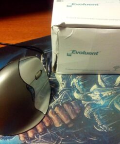 Evoluent VM4R VerticalMouse 4 Right Hand Ergonomic Mouse with Wired USB Connection (Regular Size) USB Wired Regular Size 30 81aT8eX85L