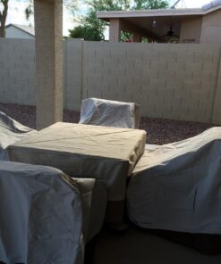 Amazon Basics Adirondack-Chair Outdoor Patio Furniture Cover, Beige / Tan 1-Pack Adirondack Chair 25 81aUP4T7rrL