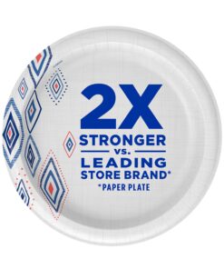 Dixie 10 Inch Paper Plates, Dinner Size Printed Disposable Plate, 204 Count (3 Packs of 68 Plates) White 22 81aW8tX43QS 1