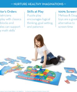 Melissa & Doug USA Map Floor Puzzle (51 pcs, 2 x 3 feet), Multi 29 81aWk6nQ9yL 1