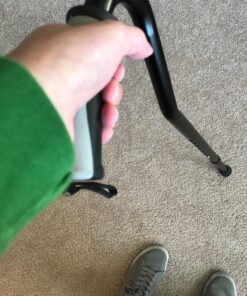 Vive Walking Cane - Ergonomic Offset Patented Hand Grip - Lightweight Adjustable Walking Aid for Men, Women, Elderly - Non-Slip Tip, Sturdy Mobility Aid for Seniors, Supports Up to 250lbs (Purple) Black 24 81aX0H0RClL