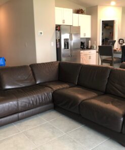 Furniture Leather Max MEGA Kit/Leather Restorer / 8 Oz Refinish 2 Oz Conditioner / 4 Oz Top Coat/Black and White 1 Oz Color Changer/Sponge (Leather Repair Kit) (Dark Brown) 76 81aXFxrA6wL