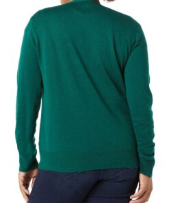 Amazon Essentials Women's Lightweight V-Neck Cardigan Sweater (Available in Plus Size) Large Dark Green 8 81aXG6fna5L