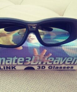 DLP LINK 144 Hz Ultra-Clear HD 4 PACK 3D Active Rechargeable Shutter Glasses for All 3D DLP Projectors - BenQ, Optoma, Dell, Mitsubishi, Samsung, Acer, Vivitek, NEC, Sharp, ViewSonic & Endless Others! 23 81aXN8SMSwL