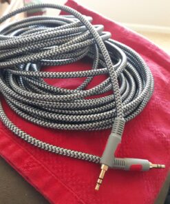 Ruaeoda 3.5mm Aux Audio Cable 30 ft, AUX Cord Braid 3.5mm to 3.5 mm Stereo Audio Cable 1/8 Shielded AUX Headphone Cable Extension Male to Male Outdoor Auxillary Stereo Audio Cable Cord 30 Feet 19 81aXx6HbpkL