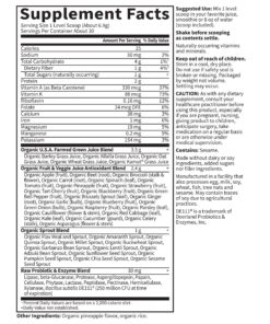 Garden of Life Super Greens Powder Smoothie & Mix, Probiotics & Digestive Enzymes for Digestive Health, Organic Superfoods Nutrition Fruit and Vegetables for Women & Men Energy, Original, 60 Servings 60 Servings (Pack of 1) 18 81aZlMTEXnL