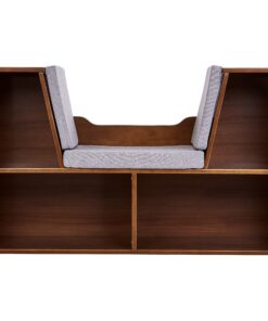 Amazon Basics Kids 4-Cube Bookcase With Reading Nook and 6 Shelves for Storage, Espresso, 11.8" D x 40.1" W x 24" H 22 81acjhQsZML