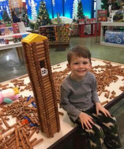 LINCOLN LOGS – Oak Creek Lodge – 137 Pieces - Real Wood Logs-Ages 3+ - Best Retro Building Gift Set for Boys/Girls – Creative Construction Engineering – Top Blocks Game Kit - Preschool Education Toy Classic 35 81ad8lzTaUL