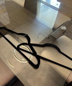 Utopia Home Premium Velvet Hangers 50 Pack - Non-Slip Clothes Hangers - Black Hangers - Suit Hangers with 360 Degree Rotatable Hook - Heavy Duty Coat Hangers 38 81adUnbv L