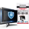 24 inch Computer Privacy Screen (16:9) - Black Security Shield - Desktop Monitor Protector - UV & Blue Light Filter by Akamai (22.0 inch Diagonally Measured, Black) 24.0" WIDESCREEN (16:9) Black Privacy 10 81adYC2v5IL