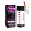100ct Triple Test Ketone Strips | Complete KIT | 3X Urine Accuracy for Ketogenic, Ketosis, Low-carb, Paleo & Keto Diets | Urinalysis Test Tube, Travel Pouch & Built-in Color Chart 1 13 81aehuEaQAL