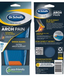 Dr. Scholl's ARCH Pain Relief Orthotics, Insoles for Men (8-12), 1 Pair Shoe Inserts 15 81aejKc5bZL