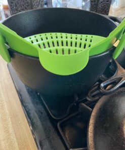 Kitchen Gizmo Snap 'N Strain Strainer, Clip On Silicone Colander, Fits all Pots and Bowls - Lime Green 36 81afmBU1PML