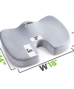 Seat Cushion for Desk Chair - Back Pain, Tailbone Relief, Coccyx, Butt, Hip Support - Ergonomic Office Chair Sciatica Car Pillow 34 81afv6zM YL