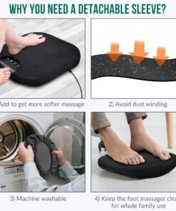 Foot Massager with Heat, Snalax Shlatsu Electic Foot Masager Machine for Plantar fascits, Foot Warmer Massager for Neuropathy Paln and Circulatlon, Glits for Eldery, Men/Women Black 593-NW 24 81agpvMKNGL