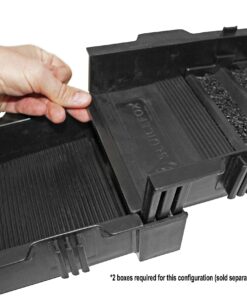 Portable Sluice Box for Gold Mining and Prospecting; Includes Miner's Moss, Hungarian Style riffles, and deep V riffles. Essential Tool for Gold panning Kits Sluice Box and Flare (Black) 19 81ah3okyJ5L