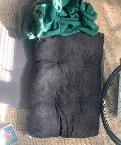 Gaiam Zabuton Meditation Cushion - Yoga Pillow Designed for Comfort During Meditation - Soft and Thick Floor Pillow for Pressure Relief - Machine Washable Cover - 35" L x 24" W x 4" H Black 10 81ahHCZ53JL