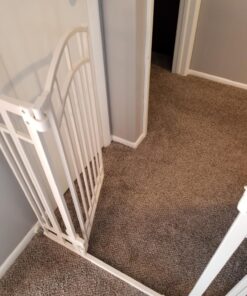 Summer Infant Multi-Use Decorative Extra Tall Safety Pet and Baby Gate,28.5'-48' Wide, 36' Tall,Pressure or Hardware Mounted, Install on Wall or Banister in Doorway or Stairway,Auto Close Door -Beige 36" Tall, 28.5 - 48.0" Wide Beige 92 81ahSvPqBuL