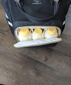 Ticent Diaper Bag Backpack Multifunction Travel Back Pack Large Maternity Nappy Bag Baby Changing Bags with Stroller Straps, Waterproof and Stylish Black 56 81ainFJTsZL