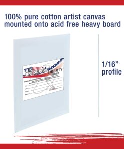 US Art Supply Multi-Pack 6-Ea of 5 x 7, 8 x 10, 9 x 12, 11 x 14 inch. Professional Quality Medium Artist Canvas Panel Assortment Pack (24 Total Panels) 36 81ajDLMhmfL 1