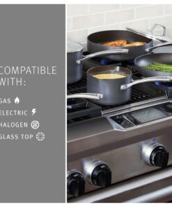 Calphalon 1943340 8Piece Classic Nonstick Cookware Set, Grey 8-Pc 8 81ak IkJTNL