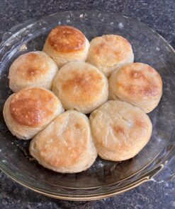 HULISEN Biscuit Cutter Set (5 Pieces/Set), Round Cookies Cutter with Handle, Professional Baking Dough Tools, Gift Package 5 Sizes - Flat 38 81akXu02pOL