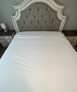 Danjor Linens King Size Sheets Set - 6 Piece Set Including 4 Pillowcases - Deep Pockets - Breathable, Soft Bed Sheets - Wrinkle Free - Machine Washable - White King Bed Sheets - 6 pc 32 81am JSE6VL