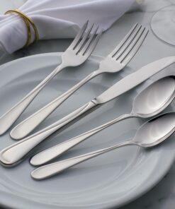 Oneida Flight 45-Piece Stainless-Steel Flatware Set, Service for 8 45-Piece Flatware Set 12 81amQL1BRdL