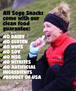 Variety - Original, Jalapeno, Smokey Sweet Flavors Grass Fed Beef Stick,Sogo Snacks, Gluten-Free Snack, Road Trip Snacks, Snack Pack of 24, Spice Level 0-3.5 of 5 Jerky Sticks Variety - Org, Jala, SS 1 Ounce (Pack of 24) 9 81amvfpPP8L 1