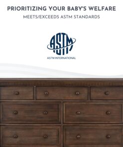 Evolur Cheyenne and Santa Fe Double Dresser, Antique Brown, 54x33x20.3 Inch (Pack of 1) 54x33x20.3 Inch (Pack of 1) English 17 81anaMbkZ5L