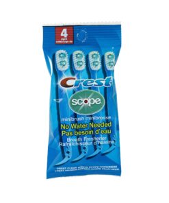 Crest Scope | Mini Brushes-Disposable Toothbrushes with Toothpaste and Pick For Work or Travel (4 count, 6 pack (24 brushes)) 4 81anzzVbJxL