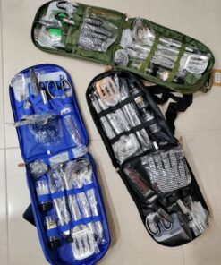 Camp Kitchen Cooking Utensil Set Travel Organizer Grill Accessories Portable Compact Gear for Backpacking BBQ Camping Hiking Travel Cookware Kit Water Resistant Case (Green 13 Piece Set) Green 32 81ao6QeHrnL