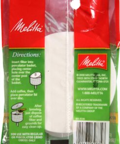 Melitta Disc Coffee Filters for Percolators, White, 3.5-Inch, 100 Count (Pack of 24) 100 Count (Pack of 24) Disc Filter 10 81aoSzFwTsL