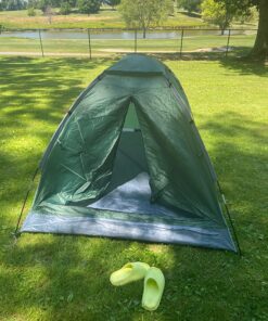 CAMEL CROWN 2/3/4/5 Person Camping Dome Tent, Waterproof,Spacious, Lightweight Portable Backpacking Tent for Outdoor Camping/Hiking 2 person Green-1 29 81aoYr phAL