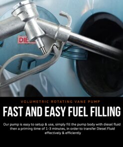 SuperHandy Diesel Transfer Pump Kit 10GPM/40LPM Heavy Duty Portable Electric DC 12V Alligator Clamps Includes: Aluminum Manual Nozzle, Delivery & Suction Hose w/Filter (NOT for Gasoline) 20 81aoecKwxPL