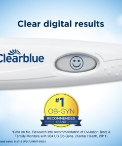 Clearblue Digital Ovulation Predictor Kit, featuring Ovulation Test with digital results, 20 Tests DOT 20 24 81apwpXN9 L