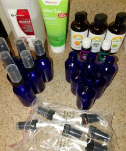 Vivaplex 2 oz Glass Bottles, with Black Fine Mist Sprayers, Cobalt Blue, 12-Count 37 81aqDM5oErL