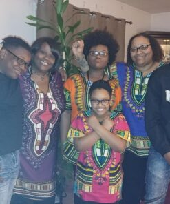 RaanPahMuang Unisex African Bright Dashiki Cotton Shirt Variety Colors X-Small Deep Pink 9 81aqMXcdDfL