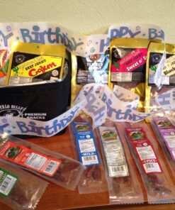 Buffalo Bills 12-Piece Beef Jerky Sampler Black 6-Pack Gift Cooler (12 assorted 1.5oz jerky packs) Standard Black 19 81aqMve023L