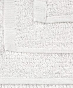 Nouvelle Legende Ribbed Bar Mop Towel, Cotton, 16 by 19 Inches, White, Pack of 25 12 81ar26PmPVL