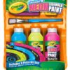Crayola; Washable Neon Sidewalk Paint; Outdoor Art Tools; 3 Neon Paint Colors, Paint Brush, Roller and 3 Sidewalk Chalk Sticks 10 81arvCj4sJL