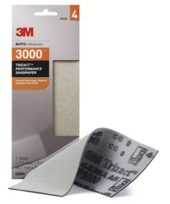 Alternative view of 3M (3056) Trizact 3-2/3" x 9" 5000 Grit Performance Sandpaper 3M™ Trizact™ Performance Sandpaper, 5000 grade