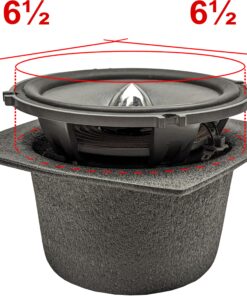 Design Engineering 050330 Boom Mat Speaker Baffles, 6.5" Round (Pack of 2) , Black 6.5" 32 81asAPYBidL