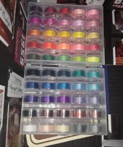 Outus 50 Pieces Prewound Thread Bobbins with Bobbins Box for Brother Sewing Machine, 50 Assorted Colors 27 81asjDaYy7L
