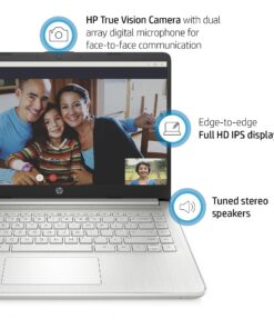 HP 14-inch Laptop for Student and Business - AMD Ryzen 3-3250U Processor, 16GB RAM, 1TB SSD, 10H Long Battery Life, HD Webcam, Bluetooth, Wi-Fi, Windows 11 Home in S Mode, Bundle with Wireless Mouse 16GB RAM | 1TB SSD AMD R3-3250U 7 81aufepiinL