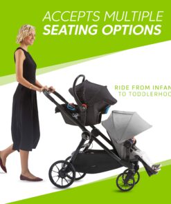 Baby Jogger City Select LUX Stroller | Baby Stroller with 20 Ways to Ride, Goes from Single to Double Stroller | Quick Fold Stroller, Taupe 13 81auij2hcsL