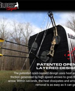 Block GenZ Youth Open Archery Arrow Target - Patented Open Layer Design, Easy Arrow Removal, Great Visibility, Lightweight, Easy to Transport, Two GenZ XL (20") 17 81aurDzCxL