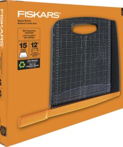 Fiskars Recycled Bypass Paper Trimmer - 12" Cut Length - Guillotine Paper Cutter with Self-Sharpening Blade - Black Guillotine 12" Cutter 17 81avq9KAzeL